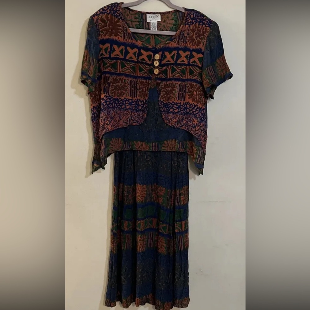 Vintage Jasmine By KVM Petite Large LP Rayon Layered Dress Shoulder Pads Crinkle